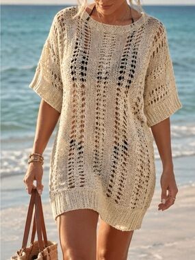 Express Women's Open-Knit beach wear dress size small swim coverup